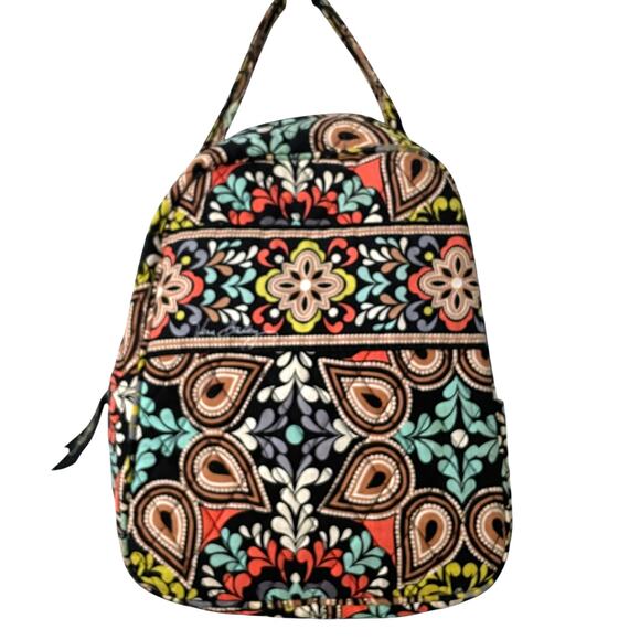Vera Bradley Lunch Bunch Bag Multicolor Sierra Print Insulated Cotton - Picture 2 of 6